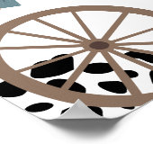 ファーストロデオウエスタンワイルドウエストボーイファースト誕生日 ポスター (角)