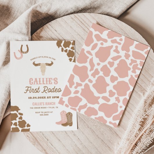 ファーストロデオカウガール誕生日 招待状