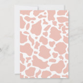 ファーストロデオカウガール誕生日 招待状 (裏面)