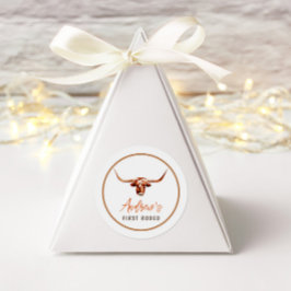 ファーストロデオカウサザンカウボーイ誕生日 ラウンドシール