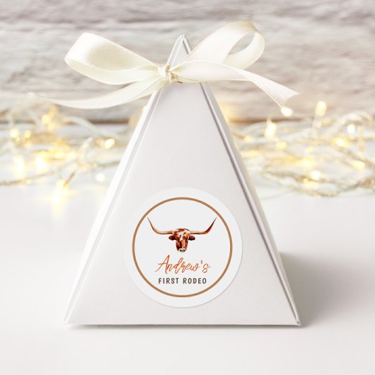 ファーストロデオカウサザンカウボーイ誕生日 ラウンドシール