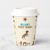 ファーストロデオカウボーイファースト誕生日 紙コップ (裏面)