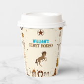 ファーストロデオカウボーイファースト誕生日 紙コップ (正面)