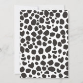 ファーストロデオカウボーイワイルドウエストウェスタンガール誕生日 招待状 (裏面)