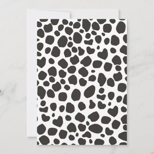 ファーストロデオカウボーイワイルドウエストウェスタンボーイ誕生日 招待状 (裏面)