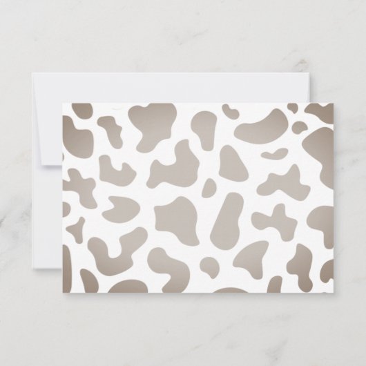 ファーストロデオカウボーイ服ウェスタンボーイ誕生日 サンキューカード (裏面)