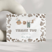 ファーストロデオカウボーイ服ウェスタンボーイ誕生日 サンキューカード