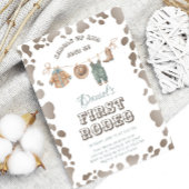 ファーストロデオカウボーイ服ウェスタンボーイ誕生日 招待状