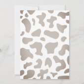 ファーストロデオカウボーイ服ウェスタンボーイ誕生日 招待状 (裏面)