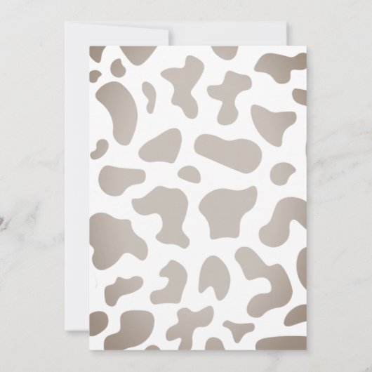 ファーストロデオカウボーイ服ウェスタンボーイ誕生日 招待状 (裏面)