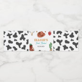 ファーストロデオカウボーイ誕生日ウォーターボトルラベル ペットボトルラベル (シングルラベル)