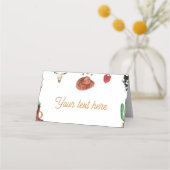 ファーストロデオカウボーイ誕生日座席表 プレイスカード (裏面)