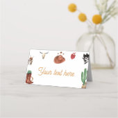 ファーストロデオカウボーイ誕生日座席表 プレイスカード (正面)