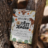 ファーストロデオカウボーイ誕生日招待状 招待状