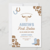 ファーストロデオカウボーイ誕生日 招待状 (正面)
