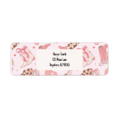 ファーストロデオガールズ差出人住所ラベル ラベル (正面)