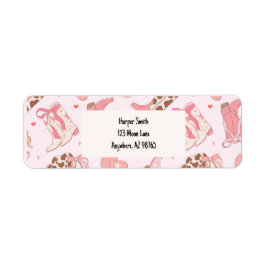 ファーストロデオガールズ差出人住所ラベル ラベル