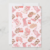 ファーストロデオガールズ誕生日招待状 招待状 (裏面)