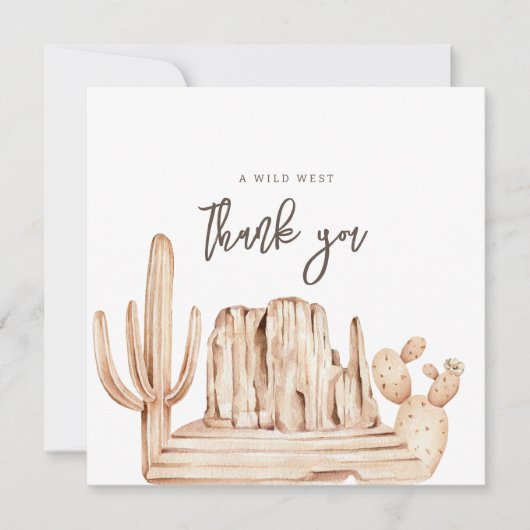 ファーストロデオニュートラルサザンカウボーイサンキューカード サンキューカード (正面)