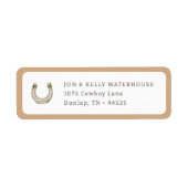 ファーストロデオニュートラルサザンカウボーイ差出人住所 ラベル (正面)