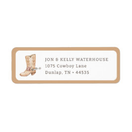 ファーストロデオニュートラルサザンカウボーイ差出人住所 ラベル