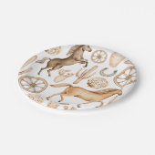 ファーストロデオニュートラルサザンカウボーイ誕生日紙 ペーパープレート (アングル)