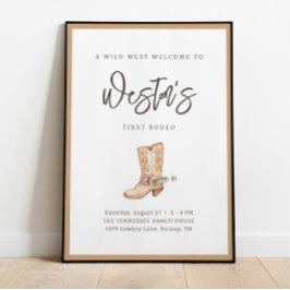 ファーストロデオニュートラルサザンカウボーイ誕生日 ポスター