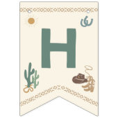 ファーストロデオハッピーバースデーバナー バンティングフラッグ (第2の旗)