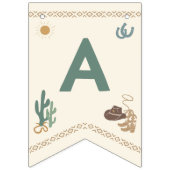 ファーストロデオハッピーバースデーバナー バンティングフラッグ (第3の旗)