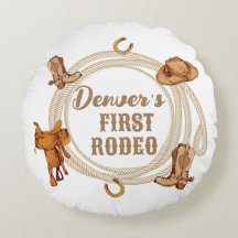 ファーストロデオバースデーパーティー装飾用クッション