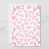 ファーストロデオパーティーピンク女性のカーボーイ誕生日 招待状 (裏面)