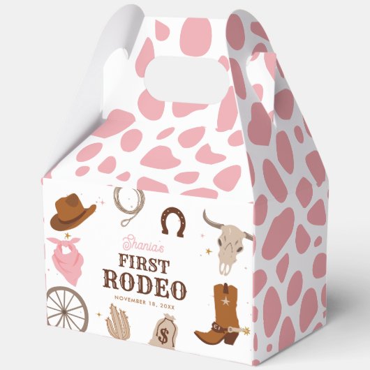 ファーストロデオピンクワイルドウエストガール1st誕生日 フェイバーボックス (裏面)