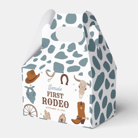 ファーストロデオブルーワイルドウエストボーイファースト誕生日 フェイバーボックス (裏面サイド)