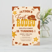 ファーストロデオリトルカウボーイ誕生日 招待状 (スタンド正面)