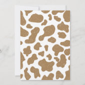 ファーストロデオワイルドウェストピンク女性のカーボーイ1st誕生日 招待状 (裏面)