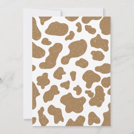 ファーストロデオワイルドウェストピンク女性のカーボーイ1st誕生日 招待状 (裏面)