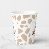 ファーストロデオワイルドウエストベージュボーイファースト誕生日 紙コップ (左)