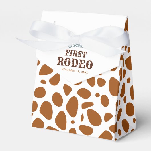 ファーストロデオワイルドウエストボーイブラウンファースト誕生日 フェイバーボックス (正面サイド)