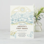 ファーストロデオヴィンテージ招待状テンプレート 招待状 (スタンド正面)