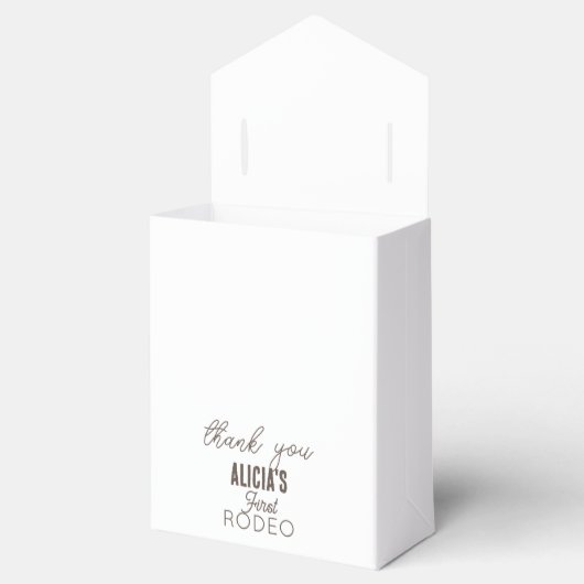 ファーストロデオ女性のカーボーイウェスタンフローラ1st誕生日 フェイバーボックス (オープン)