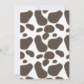 ファーストロデオ女性のカーボーイウェスタンフローラ1st誕生日 招待状 (裏面)