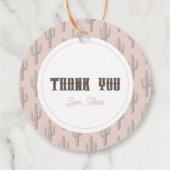 ファーストロデオ女性のカーボーイウエスタンピンク1st誕生日 フェイバータグ (裏面)