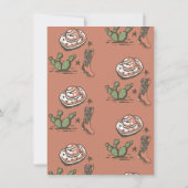 ファーストロデオ女性のカーボーイカウボーイ誕生日 招待状 (裏面)