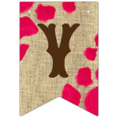 ファーストロデオ女性のカーボーイ誕生日パーティカスタムー バンティングフラッグ (第2の旗)