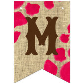 ファーストロデオ女性のカーボーイ誕生日パーティカスタムー バンティングフラッグ (第1の旗)