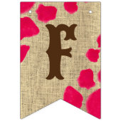 ファーストロデオ女性のカーボーイ誕生日パーティカスタムー バンティングフラッグ (第3の旗)