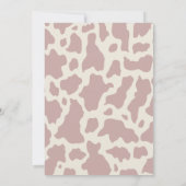 ファーストロデオ女性のカーボーイ誕生日パーティーの招待 招待状 (裏面)