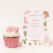 ファーストロデオ女性のカーボーイ誕生日パーティー 招待状