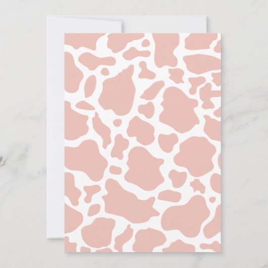 ファーストロデオ女性のカーボーイ誕生日 招待状 (裏面)