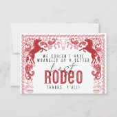 ファーストロデオ誕生日サンキューカード – ウエスタンコブ サンキューカード (正面)